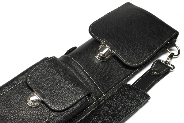 Чехол Меписашвили Колчан, ручная работа, натуральная кожа, черный