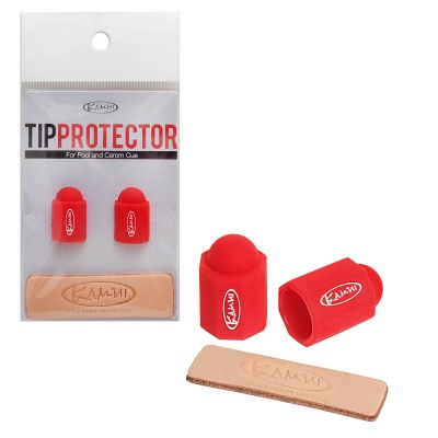 Набор для защиты бильярдной наклейки Kamui Tip Protector + Tip Burnisher 11.5-13мм красный 1 шт.