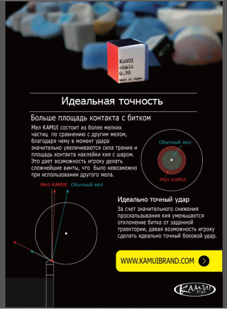Мел Kamui 0.98 Beta Pyramid Sky Blue 1шт.