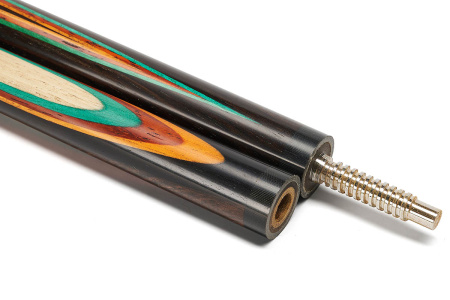 Кий Классика, длинный запил под напряжением, Эбен, Падук, Зеленый граб, Оранжевый граб, Граб (Е. Сталев)