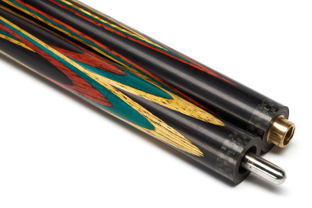 Кий Цветок с гравировкой, Черный граб, Падук, Лимонник, Граб (Р. Тропин)