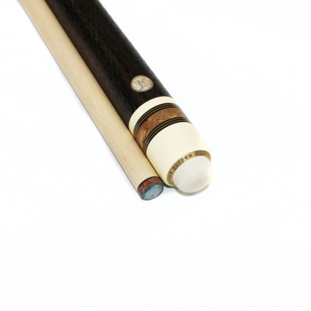 Кий Корона 8-ми перьевая, с гравировкой, Эбен, Амарилло, Граб (Р. Королев)