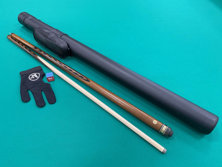 Кий Классика 35 запилов с гравировкой, Палисандр, Черный граб, Граб (С. Дроздов)