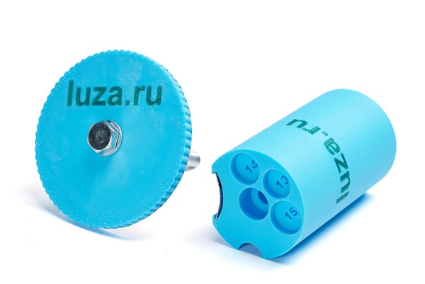 Станок для обработки шафта и наклейки Luza.ru, синий