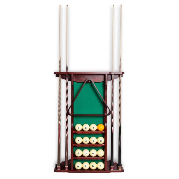 Киевница настенная Александрия для 4 киев, массив дуба (махагон)