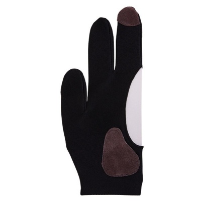 Перчатка Laperti кожаные вставки черная M