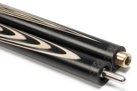 Кий Классика 16 запилов, под напряжением, с гравировкой, Черный граб, Граб (Р. Королев)