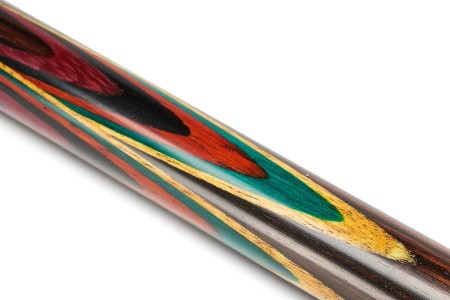 Кий Лотос 4 луча, 3-хсоставной, с удлинителем, Эбен, Падук, Лимонник, Зеленый граб, Граб (Б. Арисов)