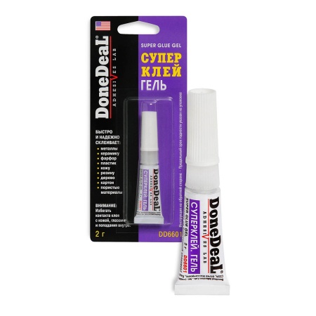 Клей для наклеек DoneDeal Super Glue Gel 2г Клей для наклеек DoneDeal Super Glue Gel 2г