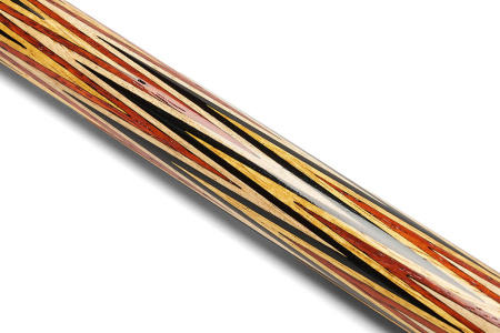 Кий Корона 8-ми перьевая, с гравировкой, Палисандр, Черный граб, Падук, Лимонник, Граб (А. Руднев)