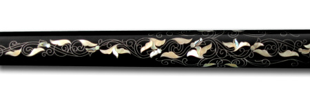 Кий Версаль Корона - Эбен, граб, серебро и перламутр (Р. Королев)