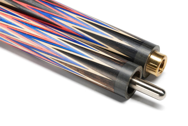 Кий Корона 10-ти перьевая, Лунный эбен, Розовый граб, Синий граб, Граб (Р. Королев)