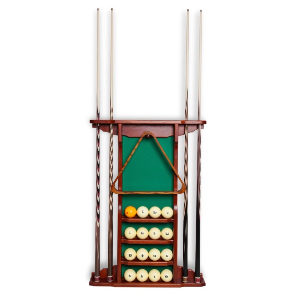 Киевница настенная Александрия для 4 киев, массив дуба (коричневая)