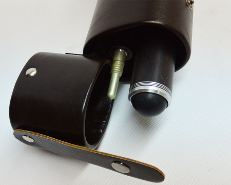 Тубус Mercury-CLUB с карманом, коричневый глянец/зеленый