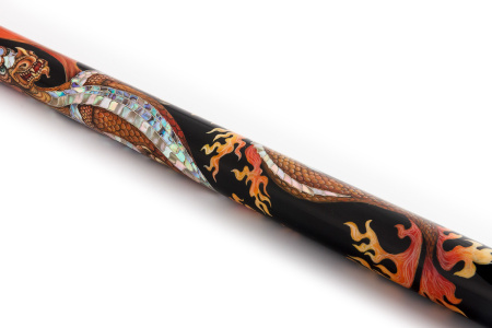 Кий Дракон Корона - Эбен, серебро, перламутр (Р. Королев)