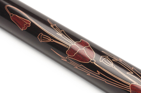 Кий Маки Корона, 8-ми перьевая, с инкрустацией серебро, Эбен, Падук, Граб (С. Чухно (АС))