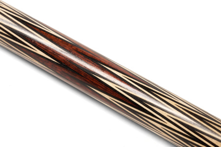 Кий Корона 10-ти перьевая, с инкрустацией, Эбен, Змеиное дерево, Граб (Р. Королев)