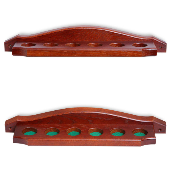 Киевница настенная Палермо-6 для 6 киев, массив дуба (коричневая)