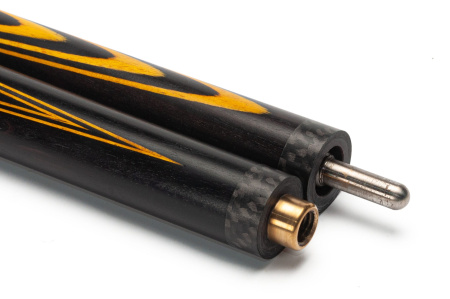 Кий Классика Элит 31 запил с гравировкой Черный граб, Лимонник, Граб (Р. Королев)