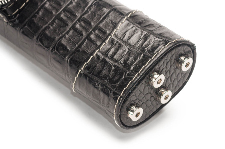 Тубус Романа Королева - Аллигатор, натуральная кожа, ручная работа