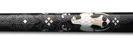 Кий Беркут Классика - Эбен, граб, серебро и перламутр (Р. Королев)