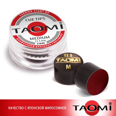 Наклейка для кия Tao-mi с фиброй 12,5мм Medium 1шт.