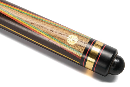 Кий 3-х составной Цветок, Черный граб, Зеленый граб, Падук, Лимонник, Граб (С. Дроздов)