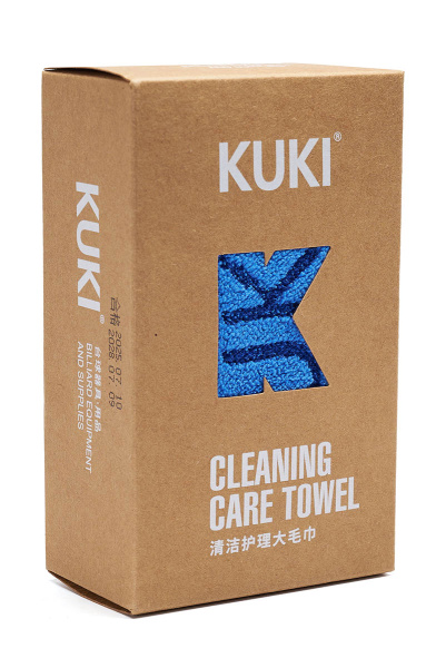 Полотенце для чистки и полировки Kuki 38х28см, синее