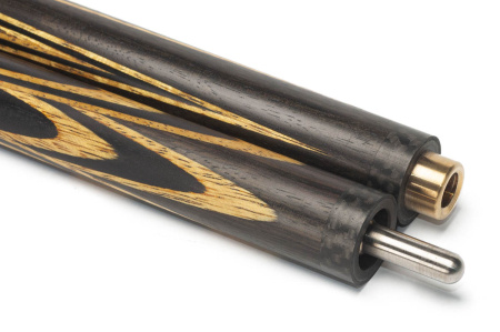 Кий Цветок 8 лучей с гравировкой, Макасар, Лимонник, Граб (Р. Королев)