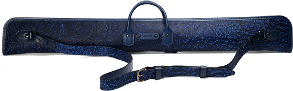 Чехол Галактика экзотик с ремнем 1x1, ручная работа, натуральная кожа, синий